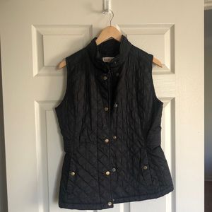 Black Quilted Vest | Size M